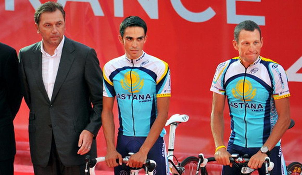 Está instalada a polémica entre Bruyneel e Alberto Contador