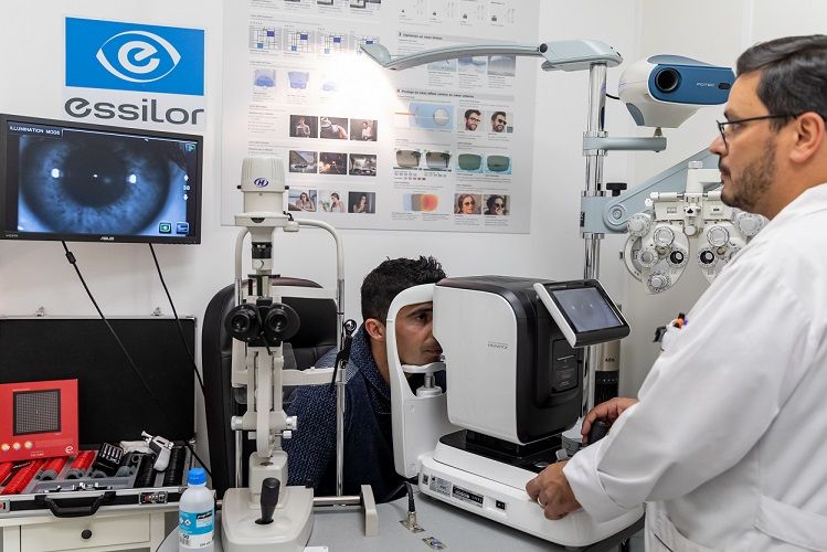 Graduação de óculos de ciclismo