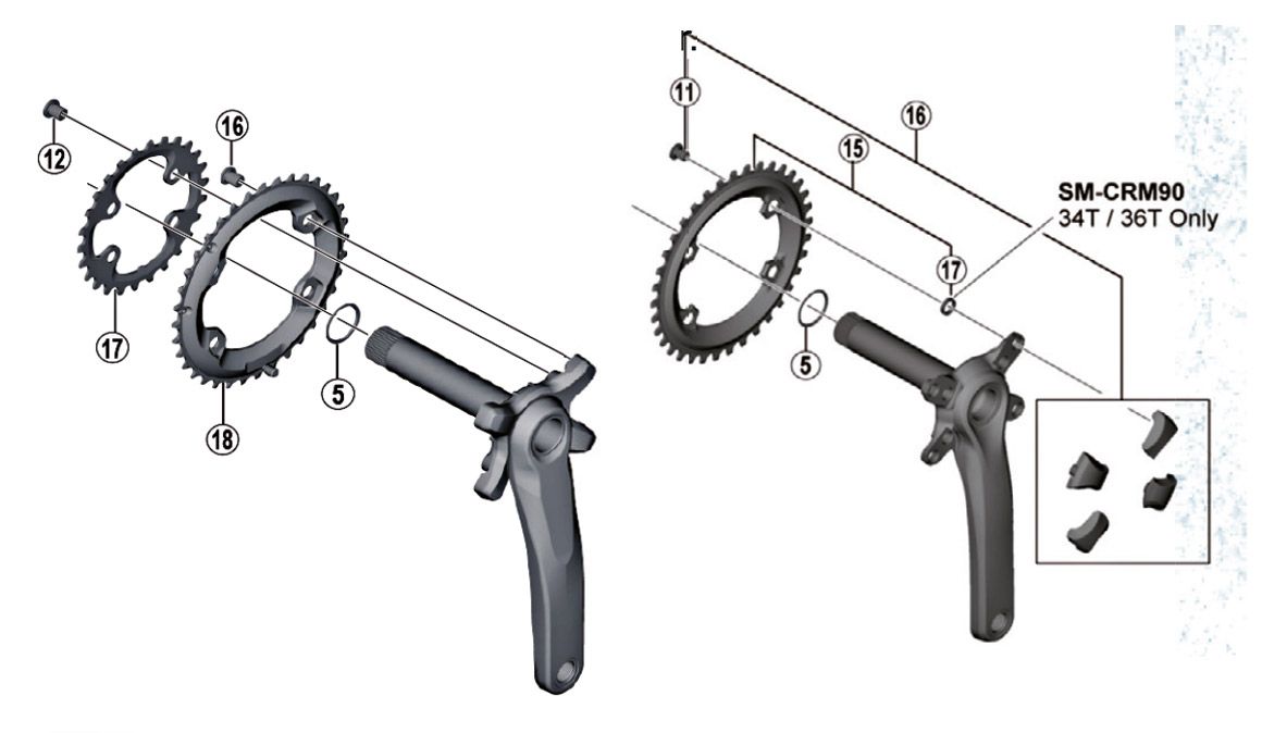 Queres mudar a cremalheira do teu pedaleiro Shimano? Atenção à compatibilidade