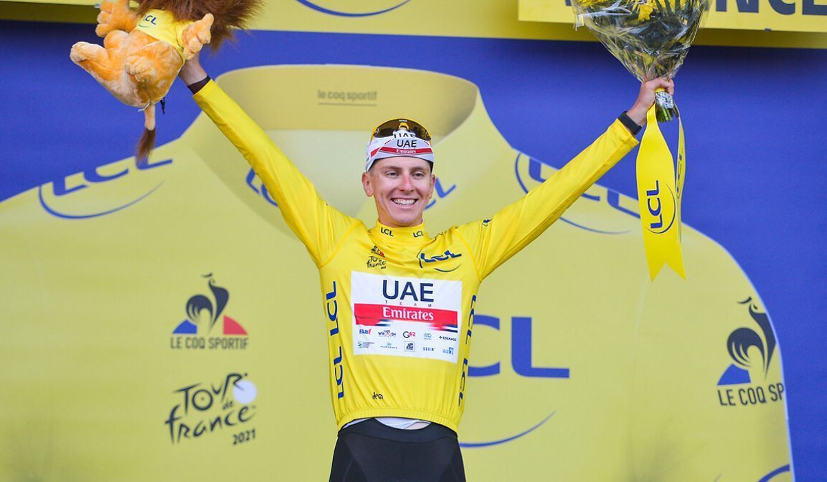 Tadej Pogacar ganhou o Vélo d'Or 2021