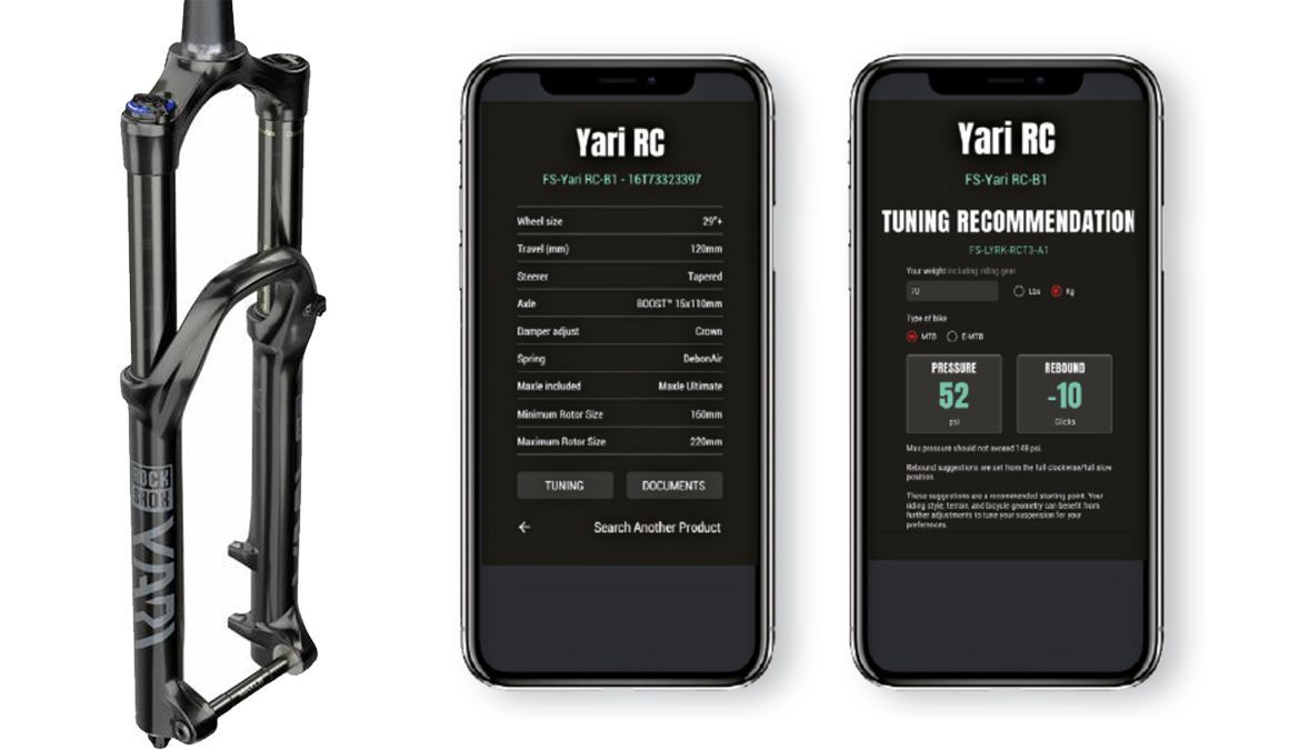 Tira mais proveito da tua RockShox com a nova aplicação TrailHead