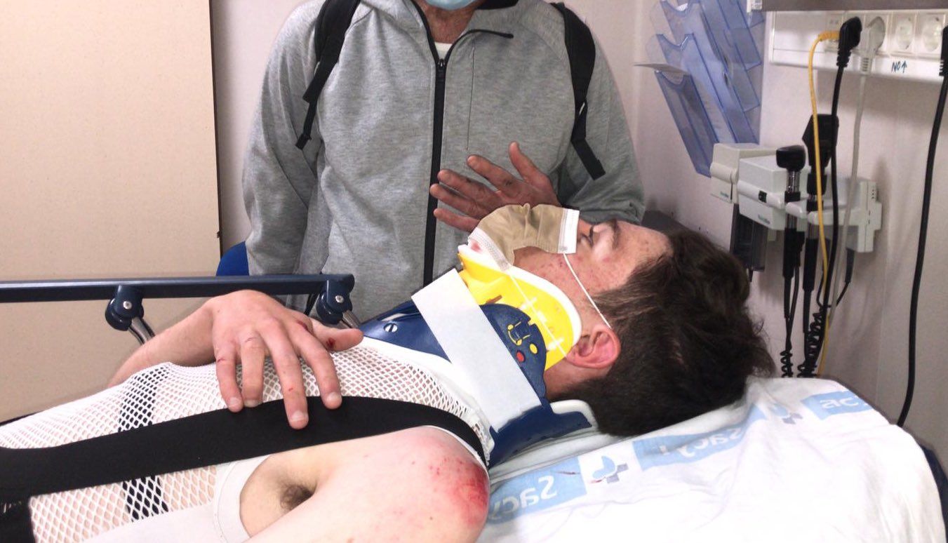 Campeão de Espanha júnior atropelado enquanto treinava
