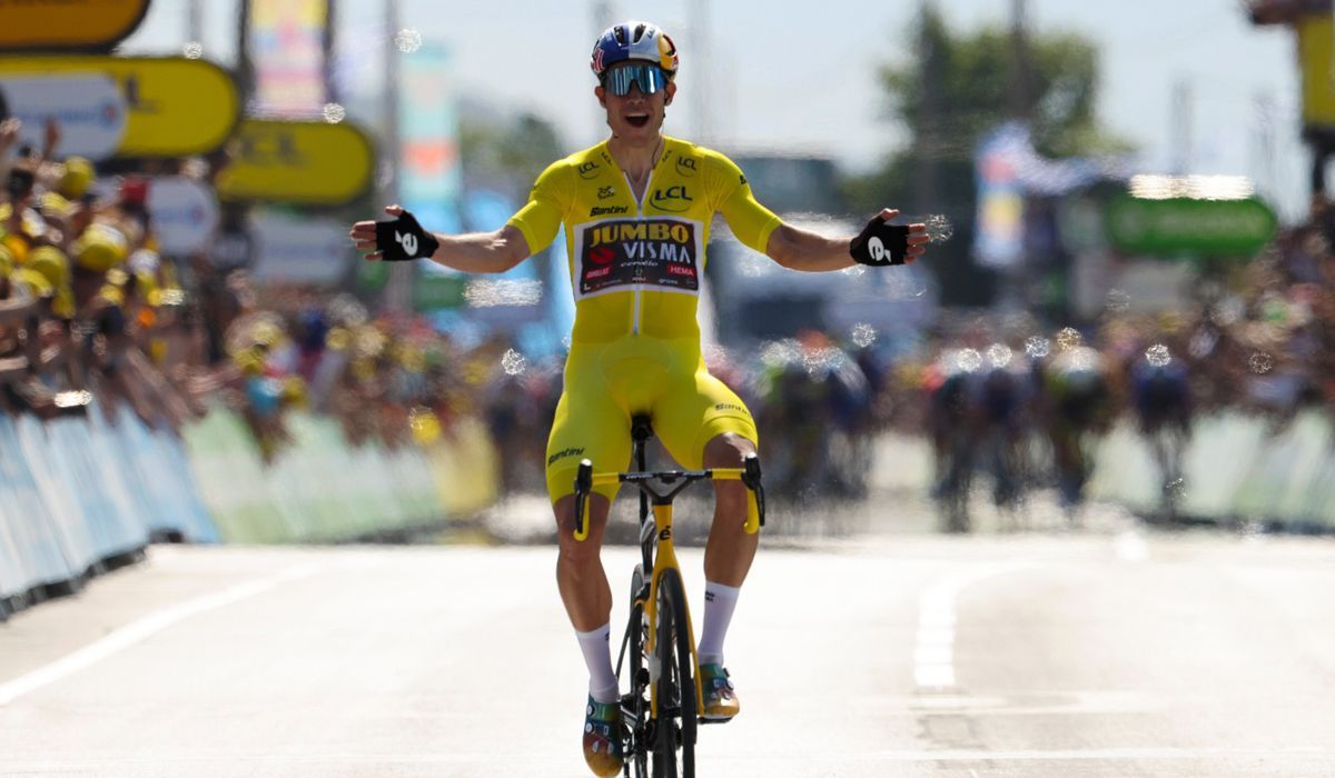 Wout Van Aert cimenta a sua liderança com vitória espectacular