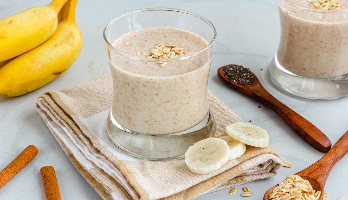 Como fazer um batido de aveia e banana