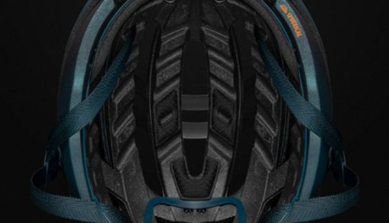 giro aries spherical road helmet deep internal channeling feature