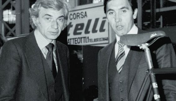 ugo de rosa junto a eddy merckx