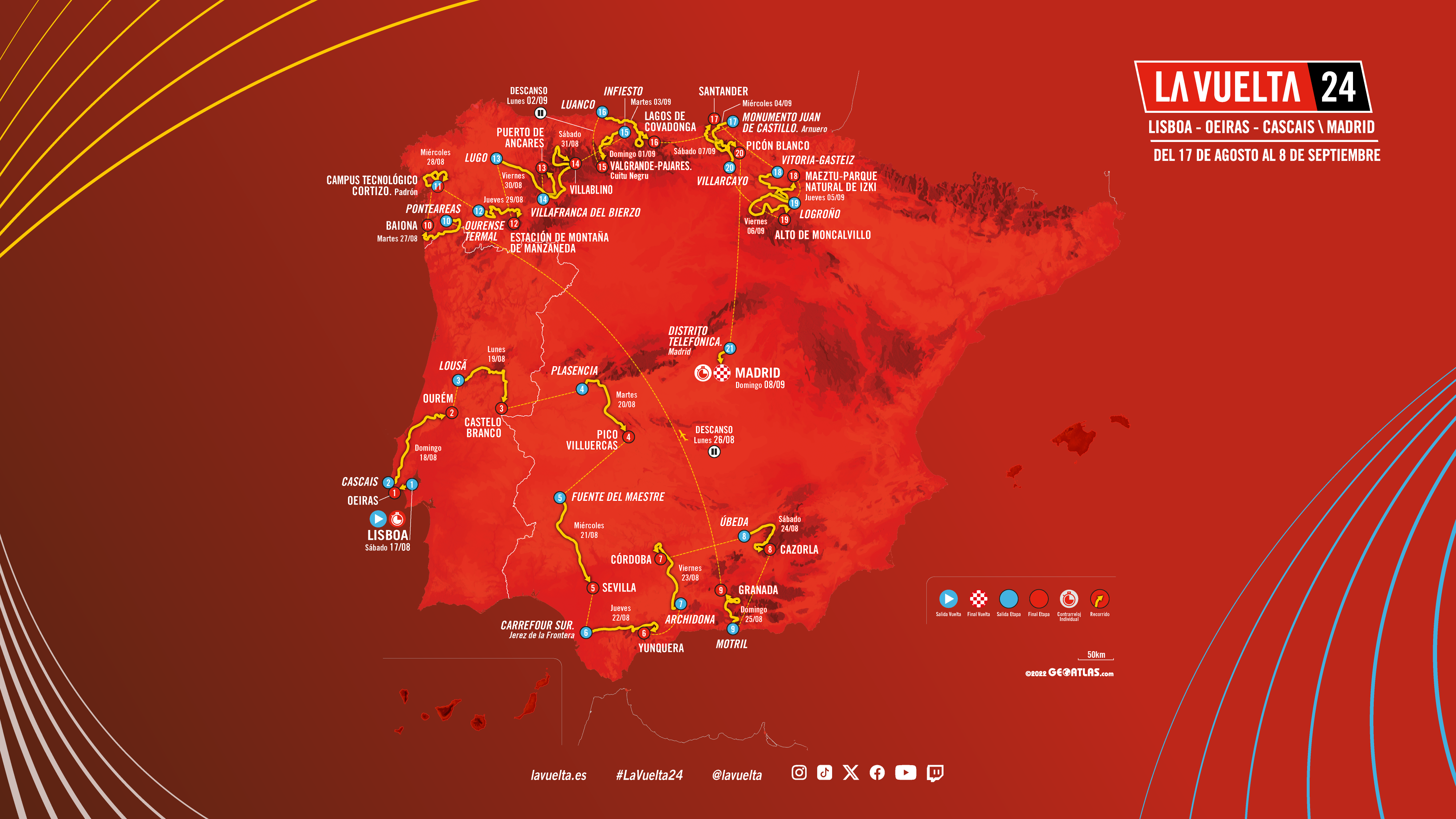 Os impressionantes números da Volta a Espanha 2024