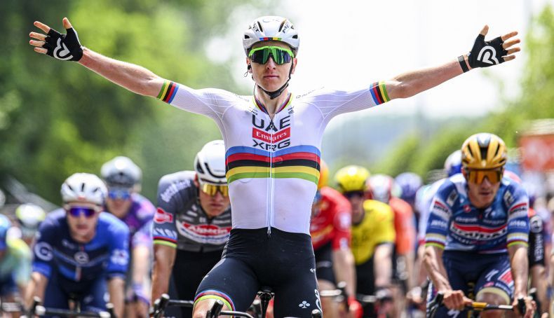 Tadej Pogacar ganhou a primeira etapa do Critérium du Dauphiné