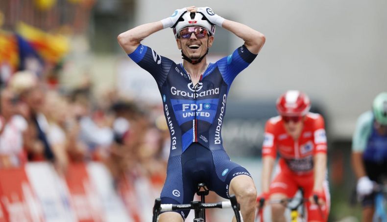 Gaudu surpreendeu Pedersen na subida final e venceu a 3ªetapa da Vuelta