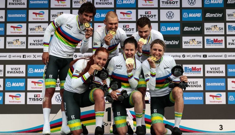 Austrália revalida o título mundial nas estafetas mistas
