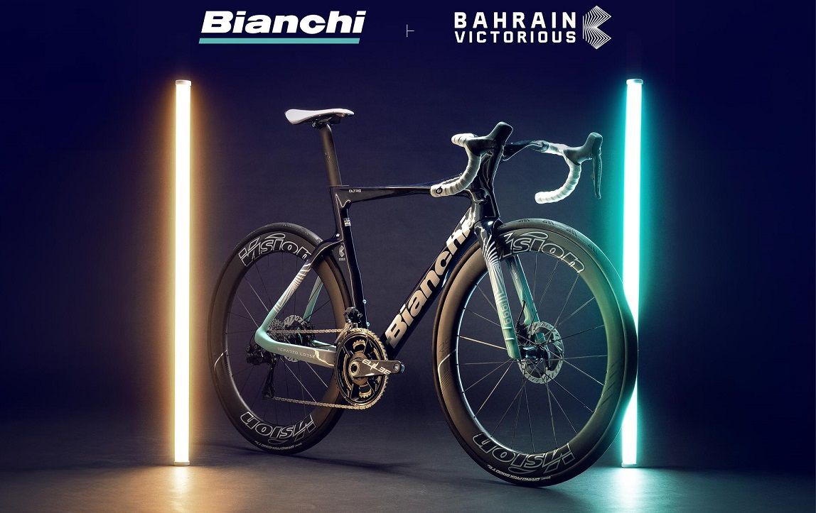 Equipa Bahrain Victorious vai usar bicicletas Bianchi