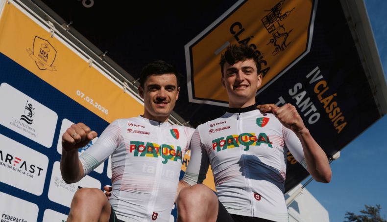 Afonso Silva (Elites) e Gabriel Baptista (Sub 23) são os primeiros líderes da Taça de Portugal de Estrada 2026