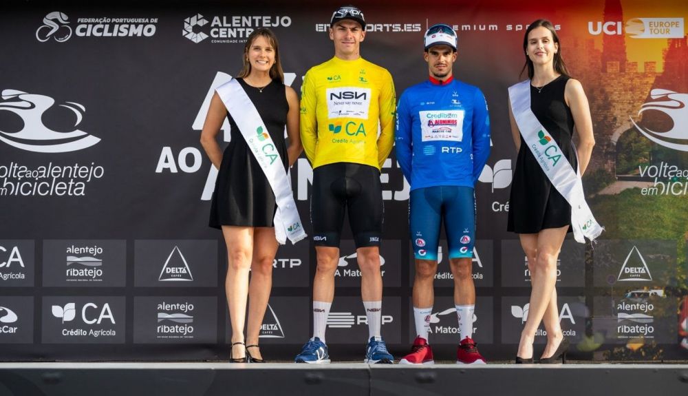 Pódio da 1.ª Etapa