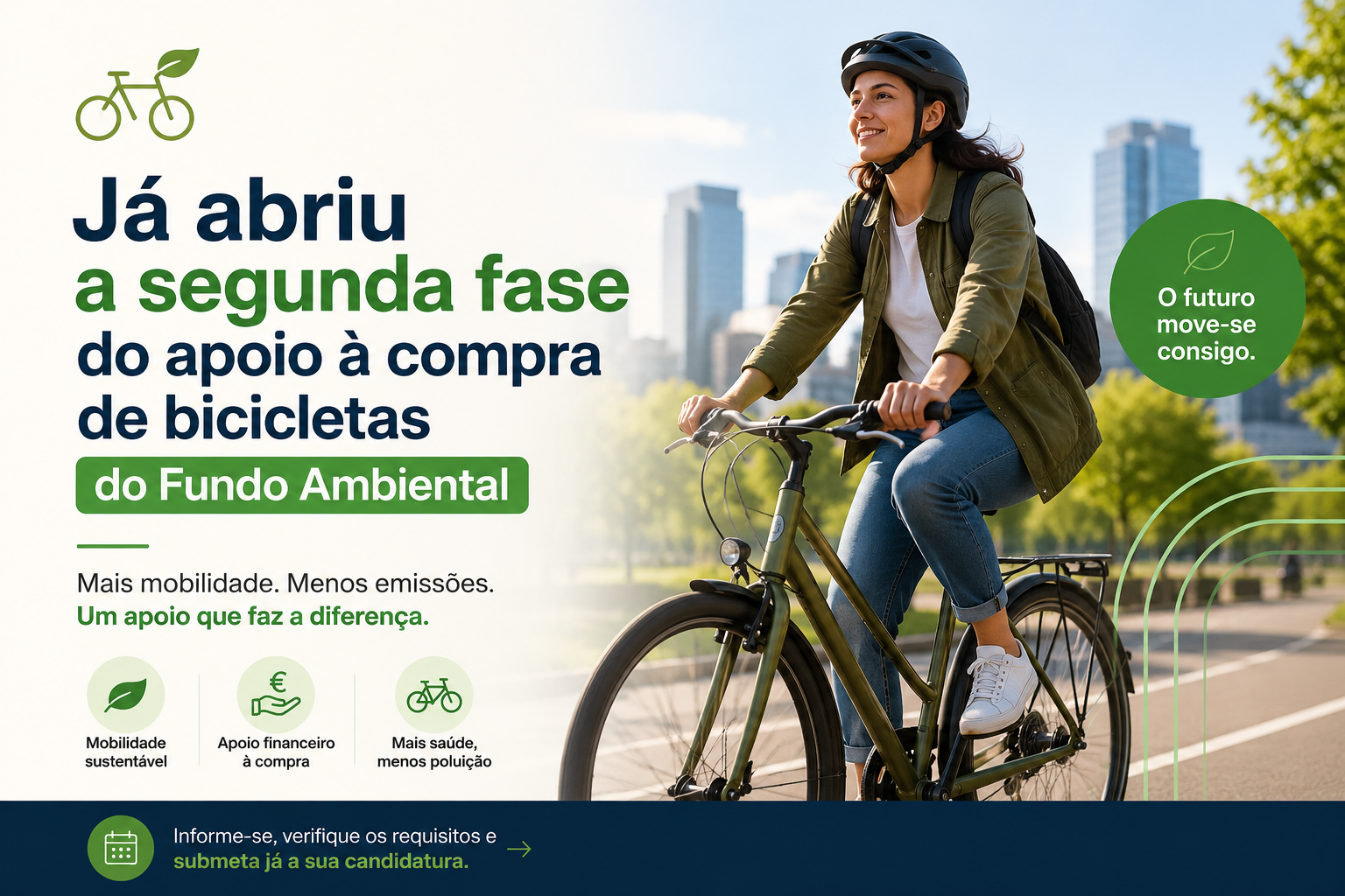 Já abriu a segunda fase do apoio à compra de bicicletas do Fundo Ambiental