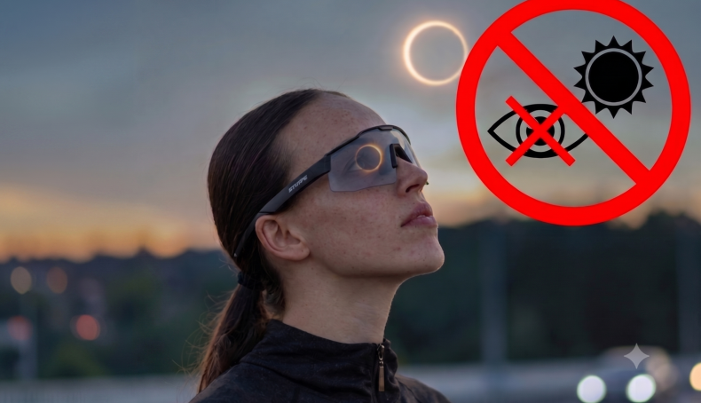 É possível usar óculos de ciclismo para observar o eclipse? A resposta vai surpreender-te