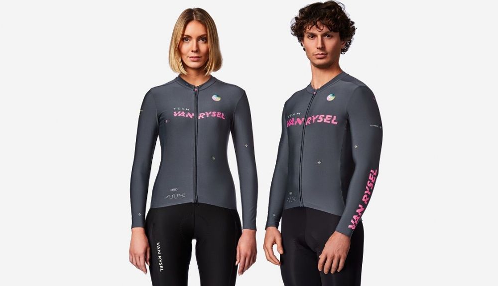 VAN RYSEL AW26 MAILLOT ML RACER 2 UNISEX BLACK GRAPH 8998781   009
