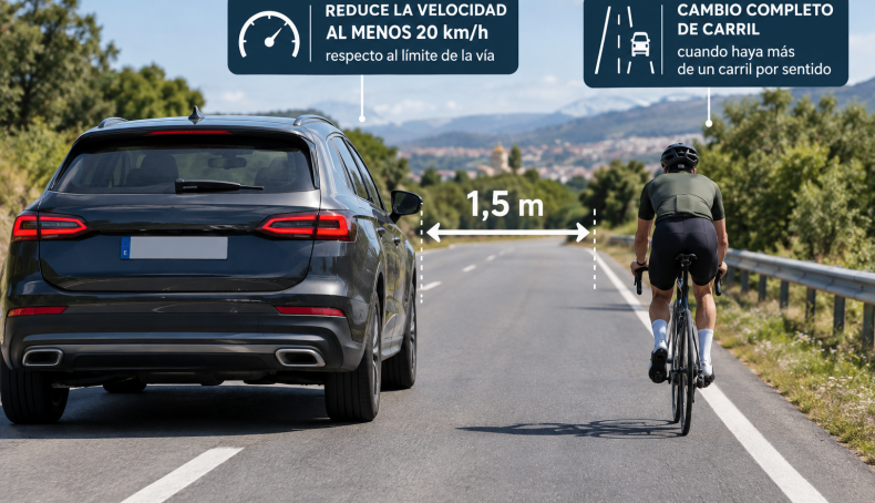 Governo espanhol altera as regras de circulação para proteger ciclistas Governo espanhol altera as regras de circulação para proteger ciclistas