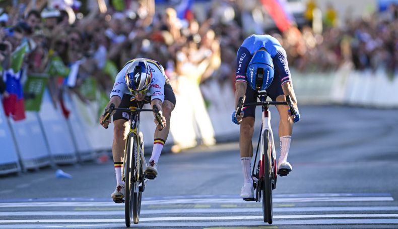 Evenepoel sobrevive a uma queda e vence o Europeu 