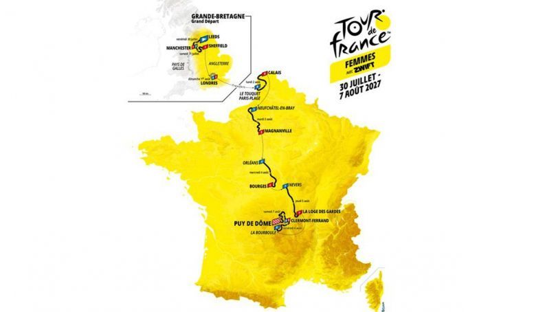 Volta a França feminina de 2027 terá um contrarrelógio por equipas e o Puy de Dôme como juiz Volta a França feminina de 2027 terá um contrarrelógio por equipas e o Puy de Dôme como juiz