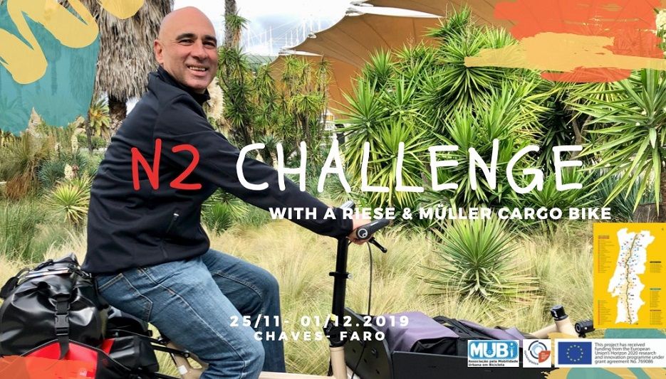 Percorrer a N2 com uma cargobike