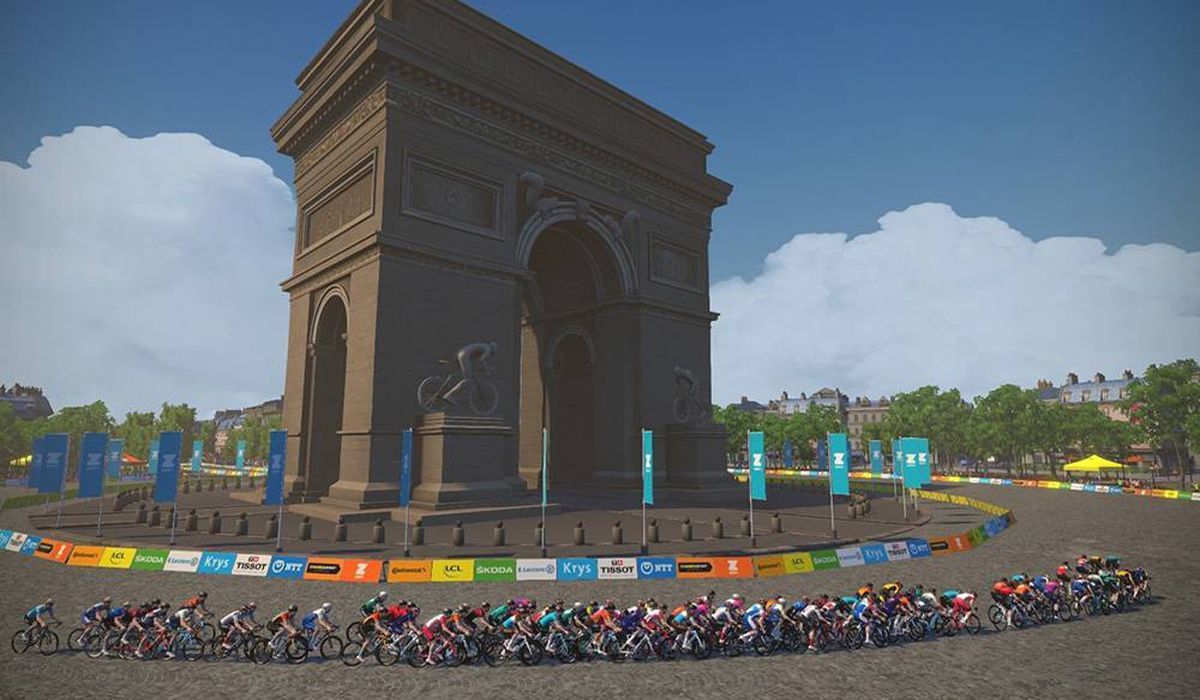 Volta a França virtual no Zwift