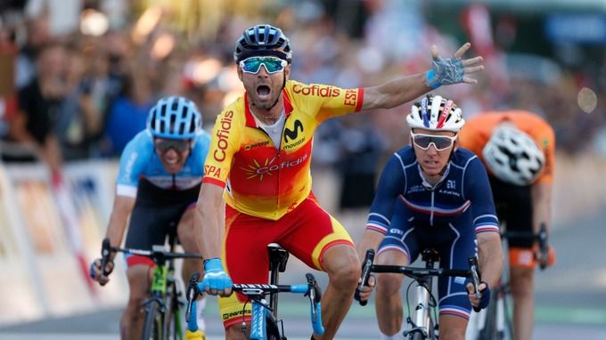 Valverde ganha Mundial em corrida magistral de Rui Costa