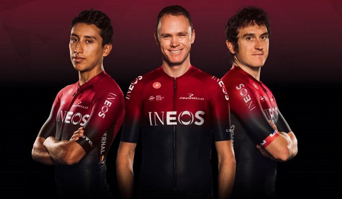 Team Ineos (ex Team Sky) apresentou o novo equipamento