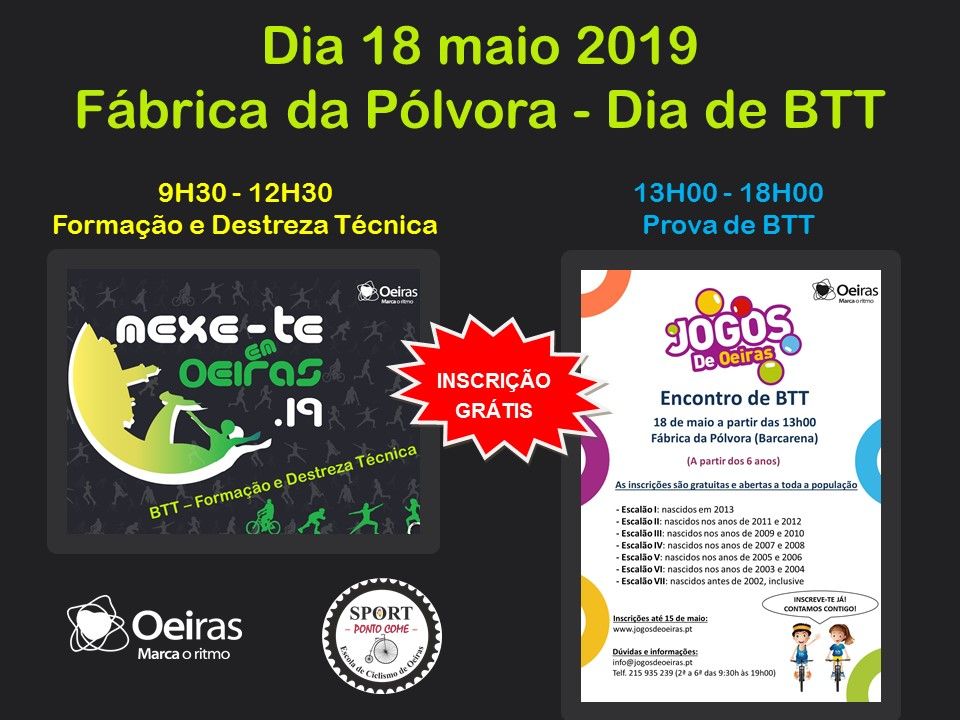 Oeiras vai ter dia dedicado ao BTT
