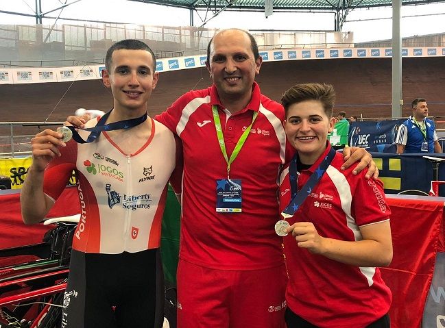 Portugal abre Europeu de pista com duas medalhas de prata