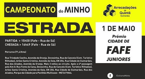 Prémio de Ciclismo Cidade de Fafe decorre este Sábado