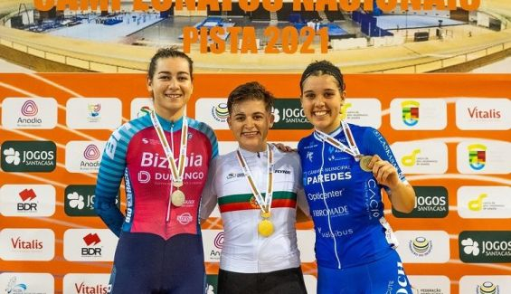 Pódio Omnium Feminino