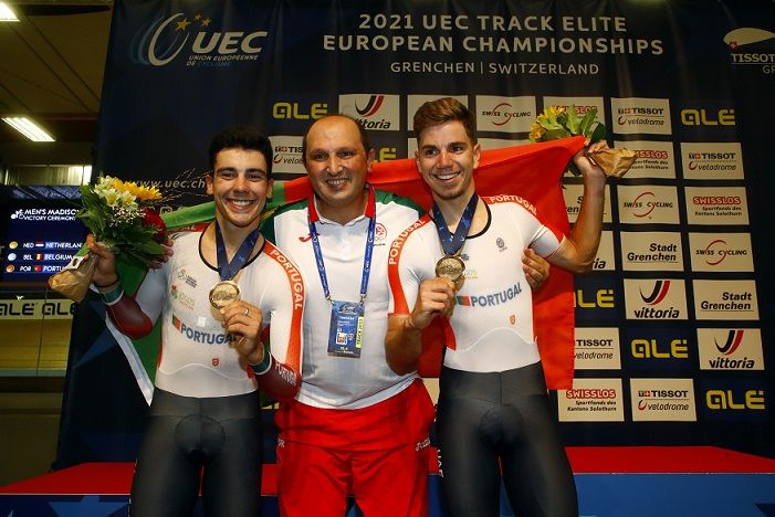 Iúri Leitão e Rui Oliveira conquistam medalha de bronze em madison
