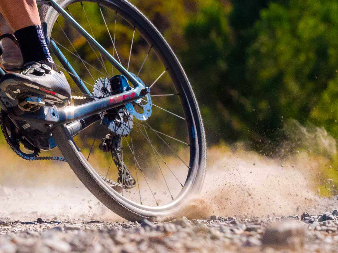 Esta bicicleta pode levar pneus até 42 mm