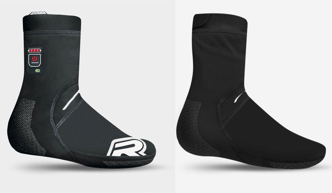Racer: luvas e capas para sapatos aquecidas