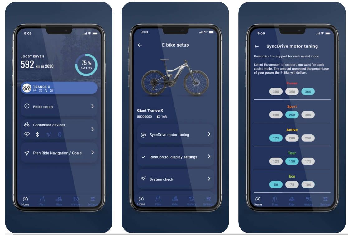 Apresentada a nova app Giant Ride Control 2.0
