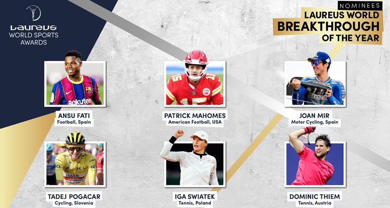 Pogacar e Van der Breggen nomeados para os Prémios Laureus
